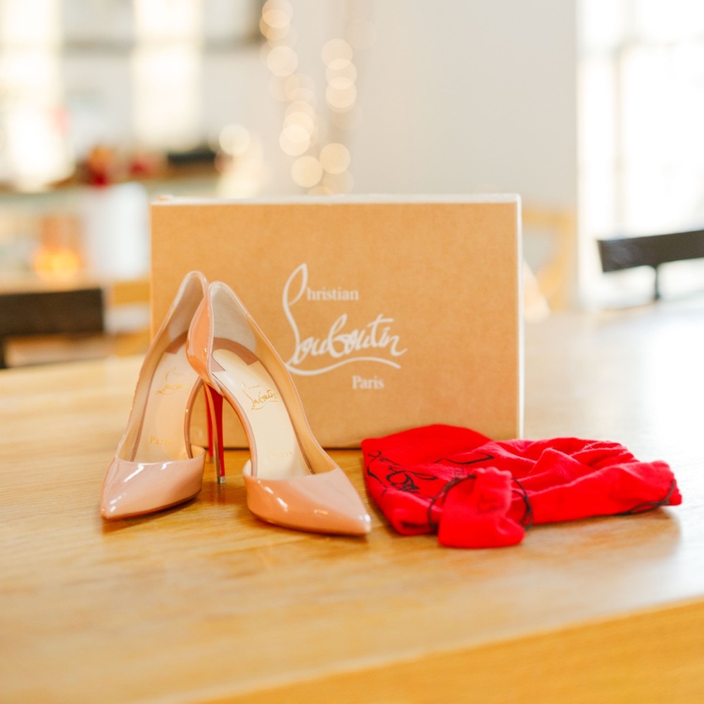 Christian Louboutin Iriza 100 Size 37 Blush